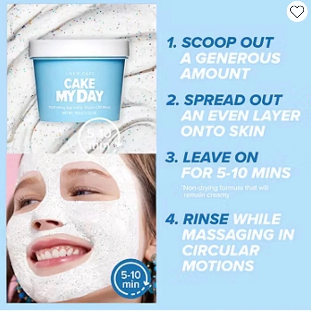 I Dew Care Cake My Day Hydrating Face Mask Hyaluronic Acid K Beauty 100ml